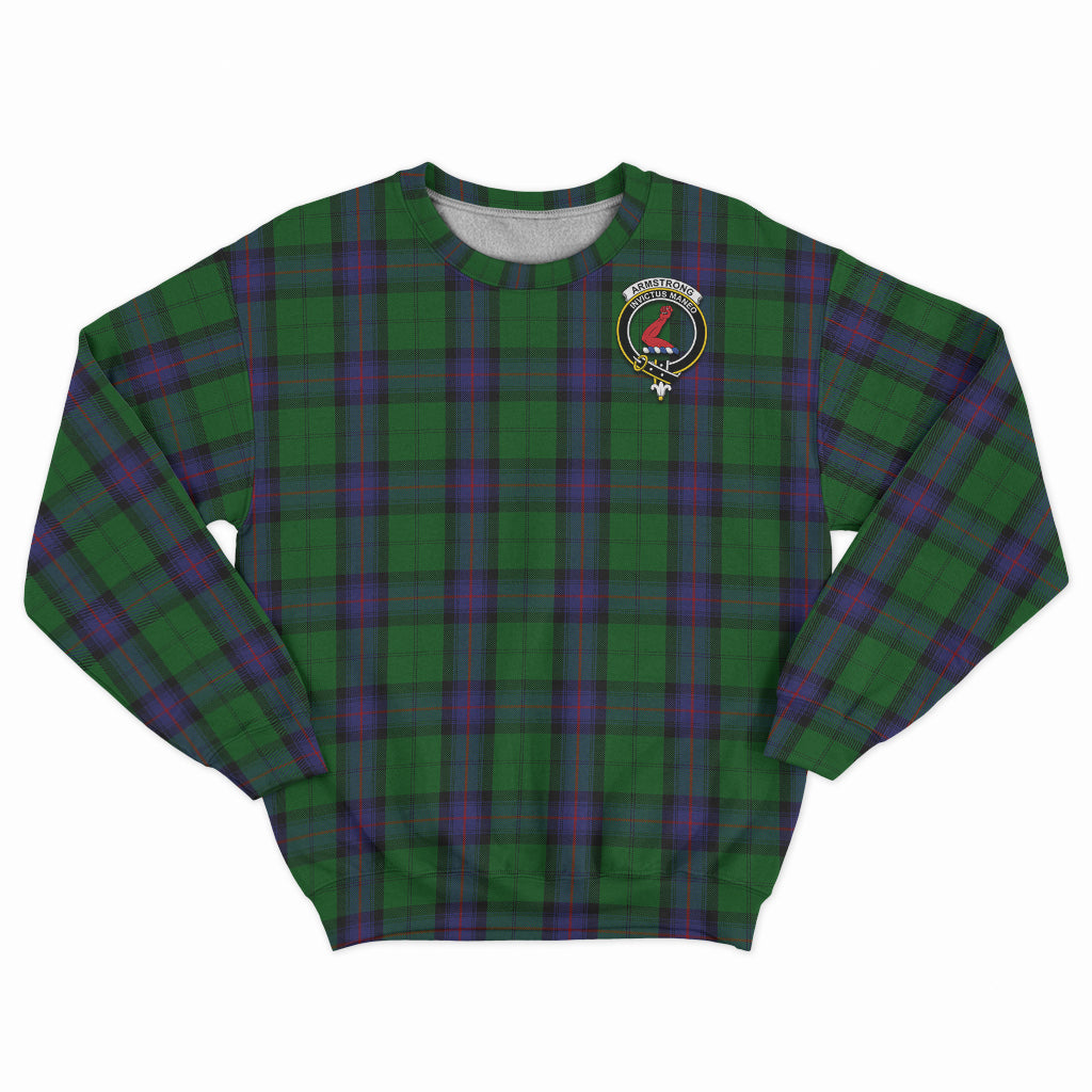 Armstrong Tartan Sweatshirt with Family Crest - Tartan Vibes Clothing