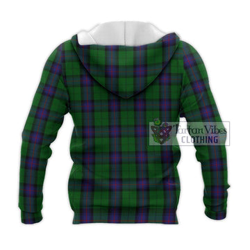 Armstrong Tartan Knitted Hoodie with Family Crest DNA In Me Style