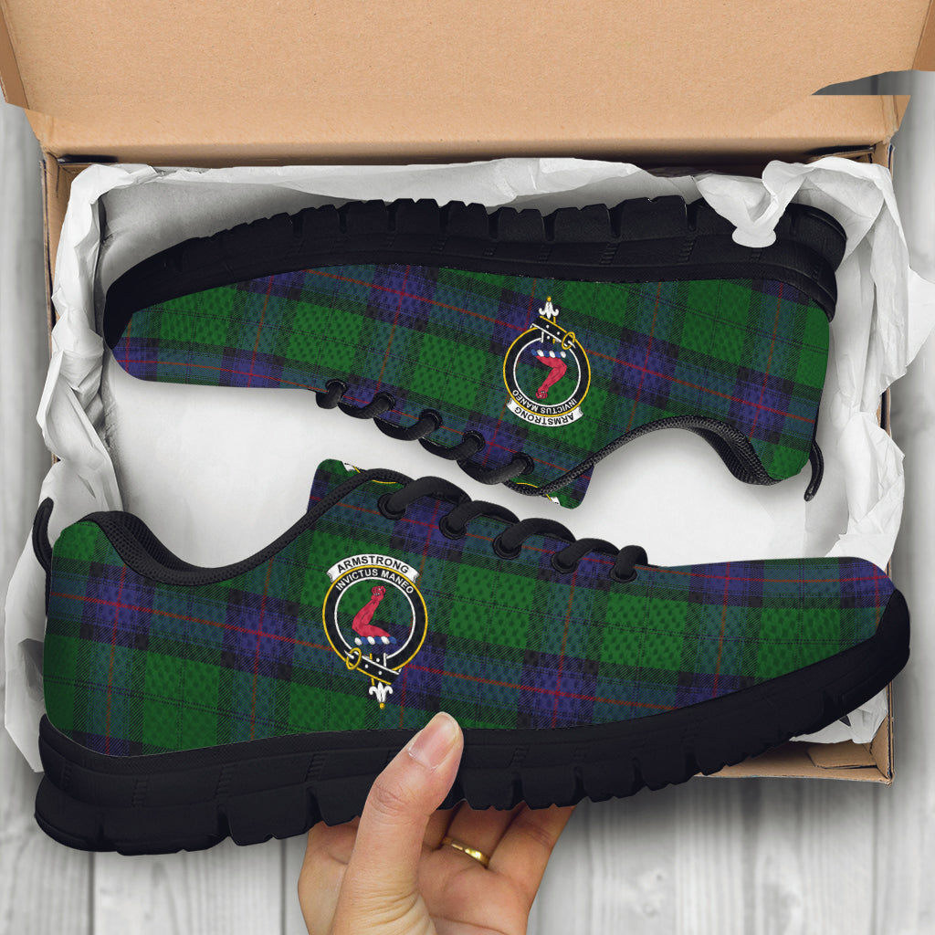 Armstrong Tartan Sneakers with Family Crest - Tartan Vibes Clothing