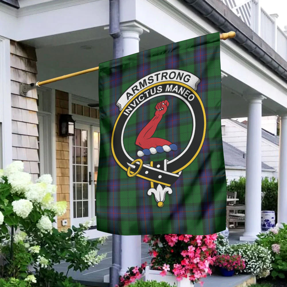 Armstrong Tartan Flag with Family Crest - Tartan Vibes Clothing