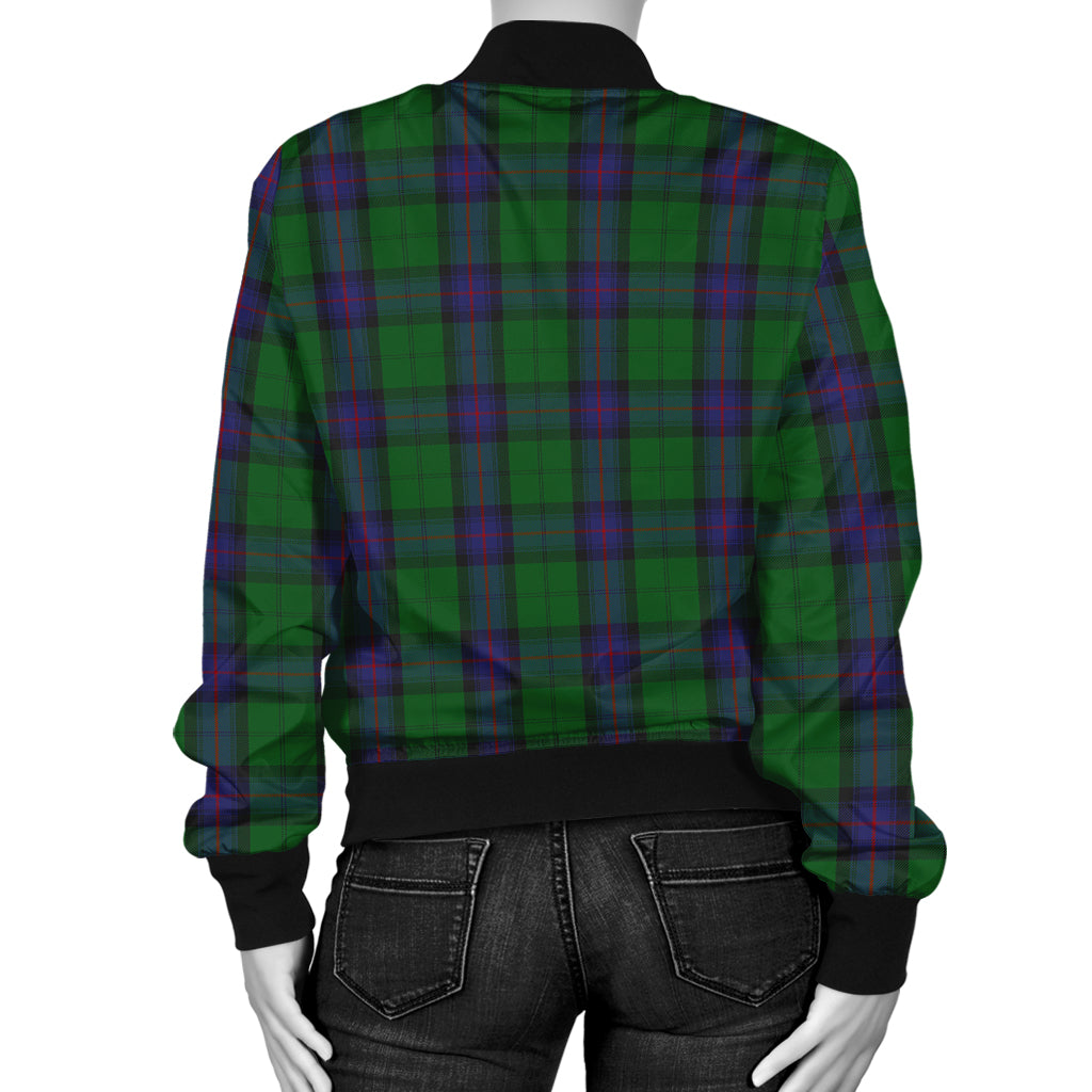 Armstrong Tartan Bomber Jacket with Family Crest - Tartanvibesclothing