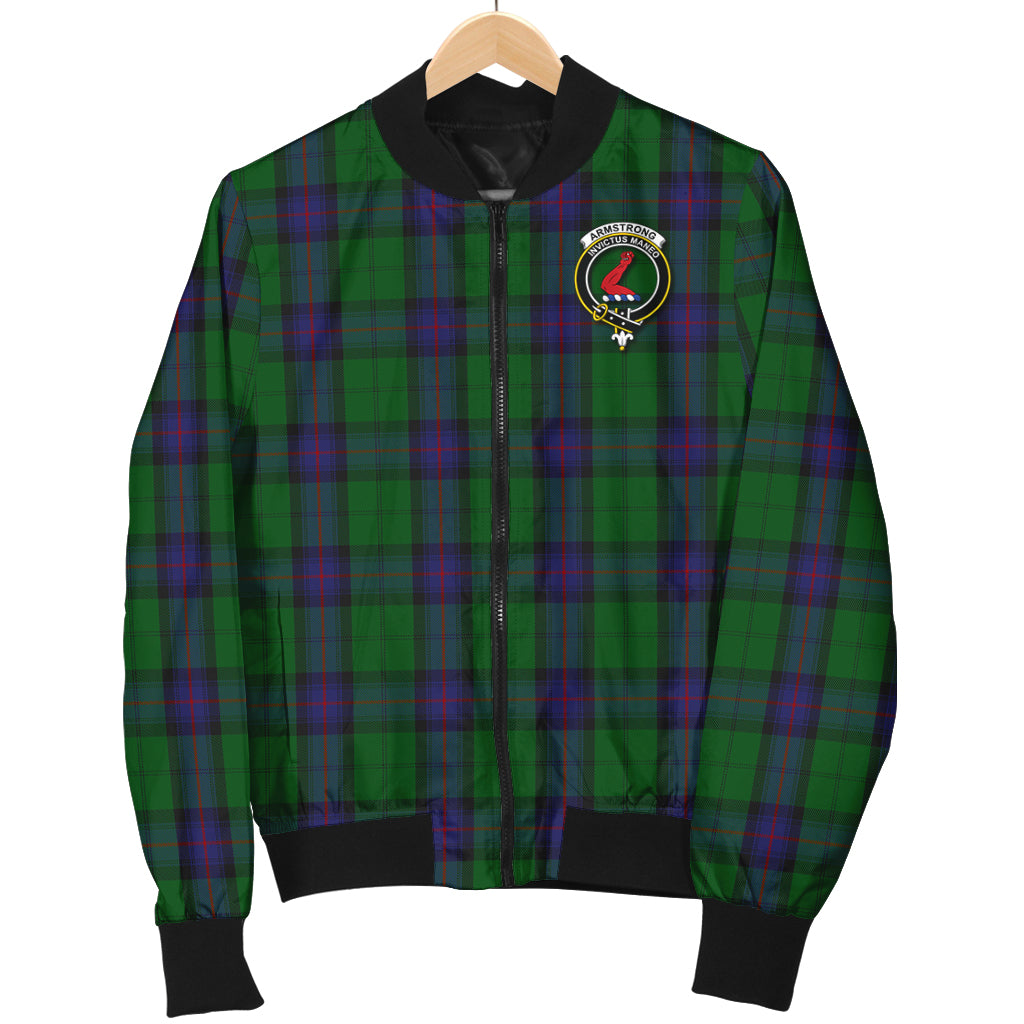 Armstrong Tartan Bomber Jacket with Family Crest - Tartanvibesclothing