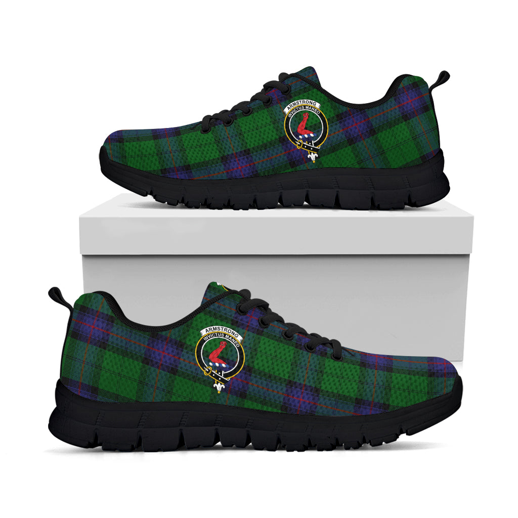 Armstrong Tartan Sneakers with Family Crest - Tartan Vibes Clothing