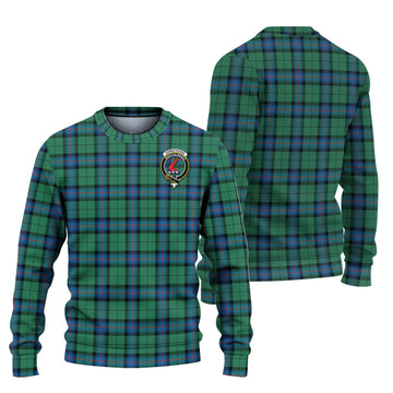 Armstrong Ancient Tartan Ugly Sweater with Family Crest