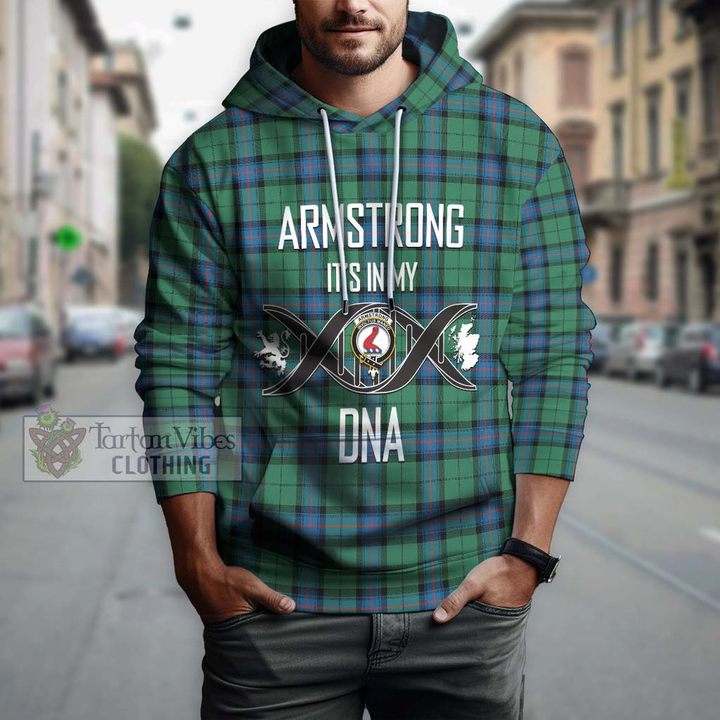 Armstrong Ancient Tartan Hoodie with Family Crest DNA In Me Style Pullover Hoodie - Tartanvibesclothing Shop