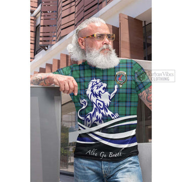 Armstrong Ancient Tartan Cotton T-shirt with Alba Gu Brath Regal Lion Emblem