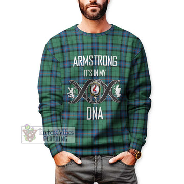 Armstrong Ancient Tartan Sweatshirt with Family Crest DNA In Me Style