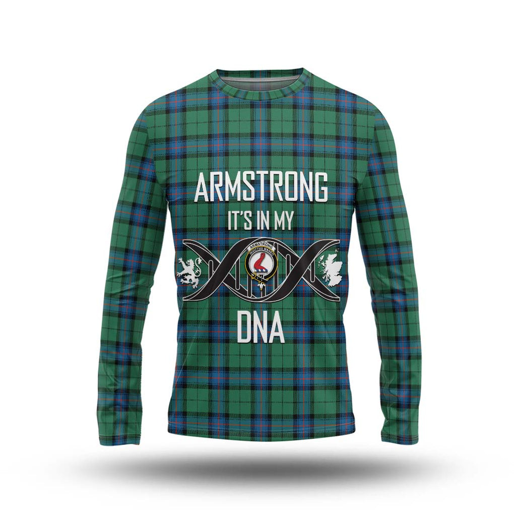 Armstrong Ancient Tartan Long Sleeve T-Shirt with Family Crest DNA In Me Style Unisex - Tartanvibesclothing Shop