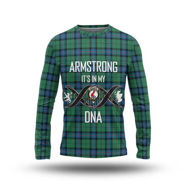 Armstrong Ancient Tartan Long Sleeve T-Shirt with Family Crest DNA In Me Style