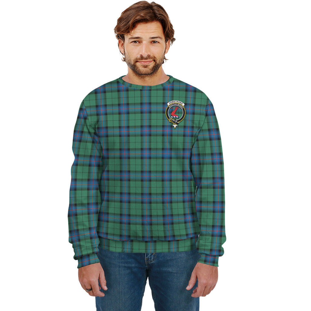 Armstrong Ancient Tartan Sweatshirt with Family Crest Unisex - Tartan Vibes Clothing