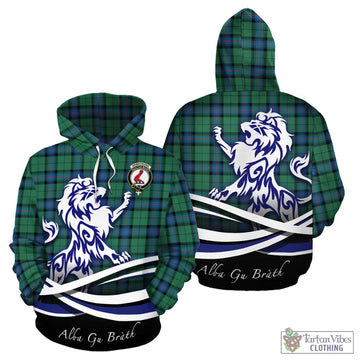 Armstrong Ancient Tartan Hoodie with Alba Gu Brath Regal Lion Emblem