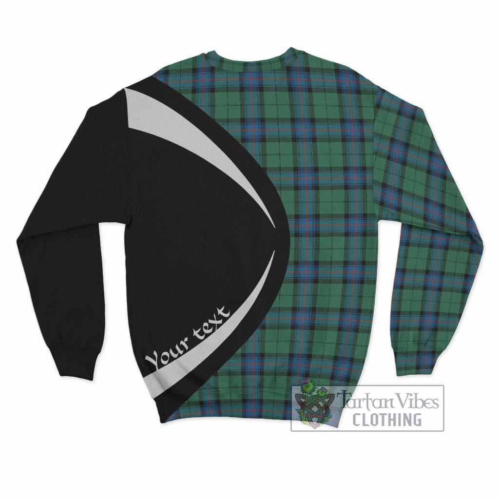 Armstrong Ancient Tartan Sweatshirt with Family Crest Circle Style - Tartan Vibes Clothing