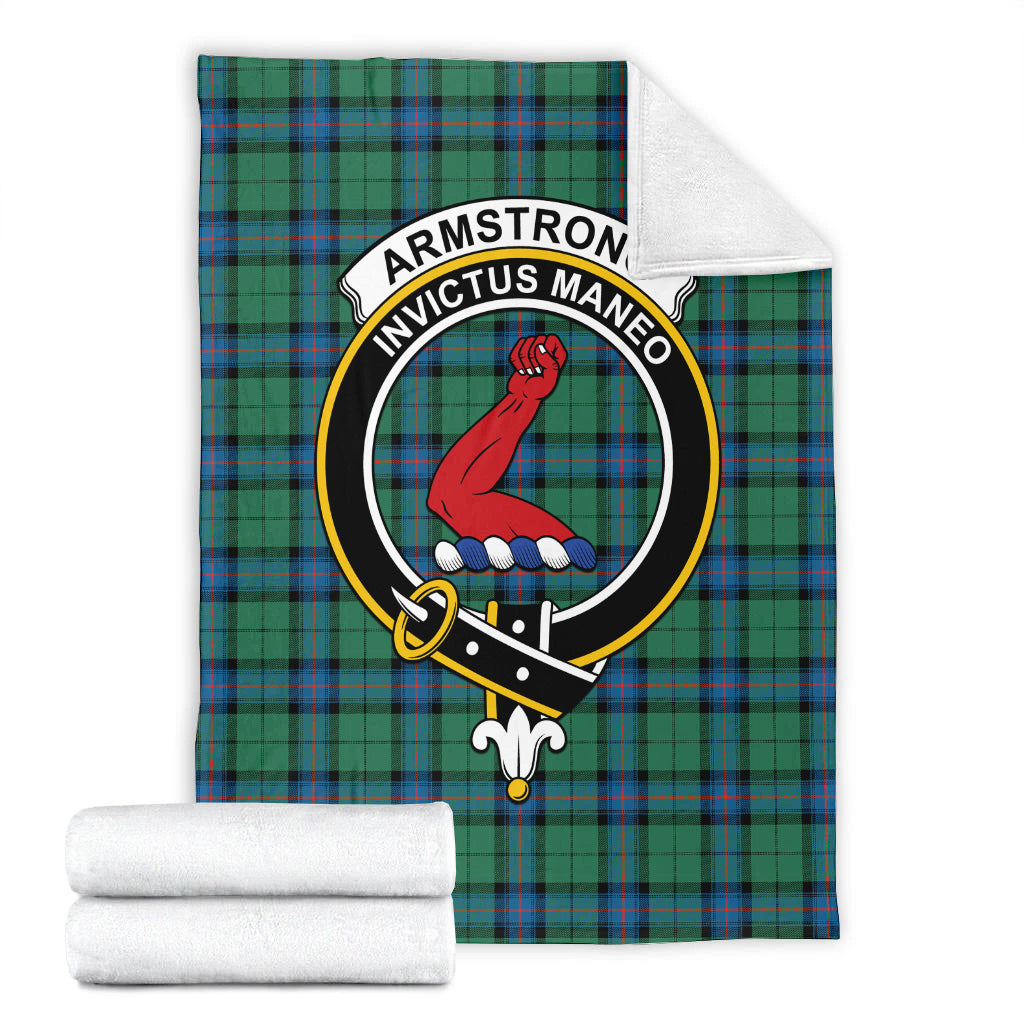 Armstrong Ancient Tartan Blanket with Family Crest - Tartan Vibes Clothing