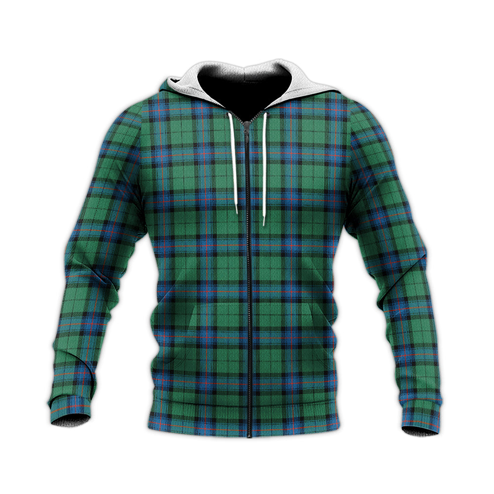 Armstrong Ancient Tartan Knitted Hoodie Unisex Knitted Zip Hoodie - Tartanvibesclothing