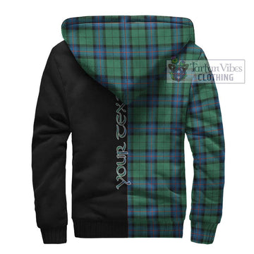 Armstrong Ancient Tartan Sherpa Hoodie with Family Crest and Half Of Me Style