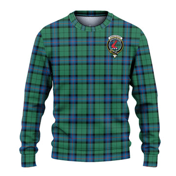 Armstrong Ancient Tartan Ugly Sweater with Family Crest