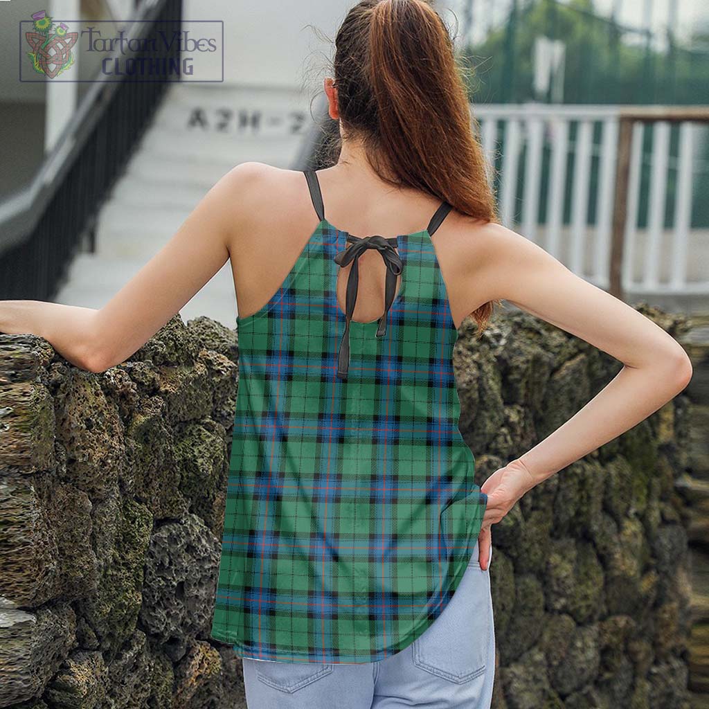 Tartan Vibes Clothing Armstrong Ancient Tartan Loose Halter Neck Camisole