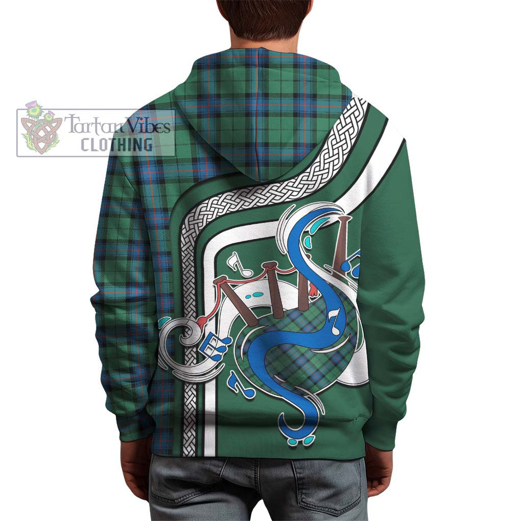 Armstrong Ancient Tartan Hoodie with Epic Bagpipe Style - Tartanvibesclothing Shop