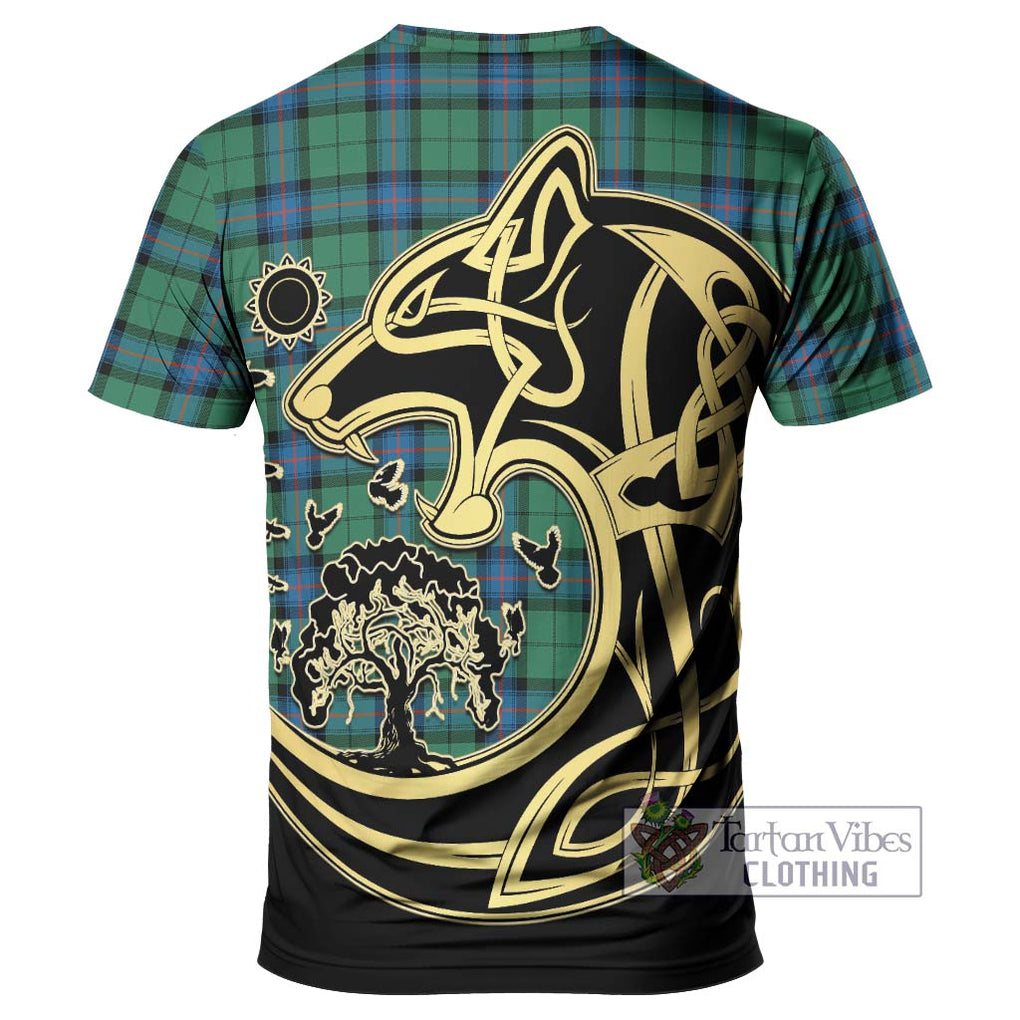 Armstrong Ancient Tartan T-Shirt with Family Crest Celtic Wolf Style - Tartan Vibes Clothing