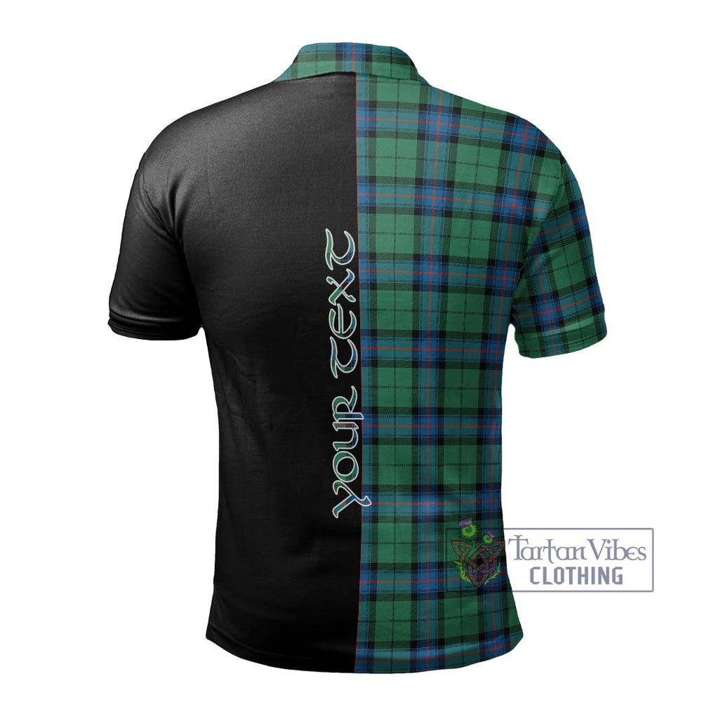 Armstrong Ancient Tartan Polo Shirt with Family Crest and Half Of Me Style - Tartanvibesclothing Shop