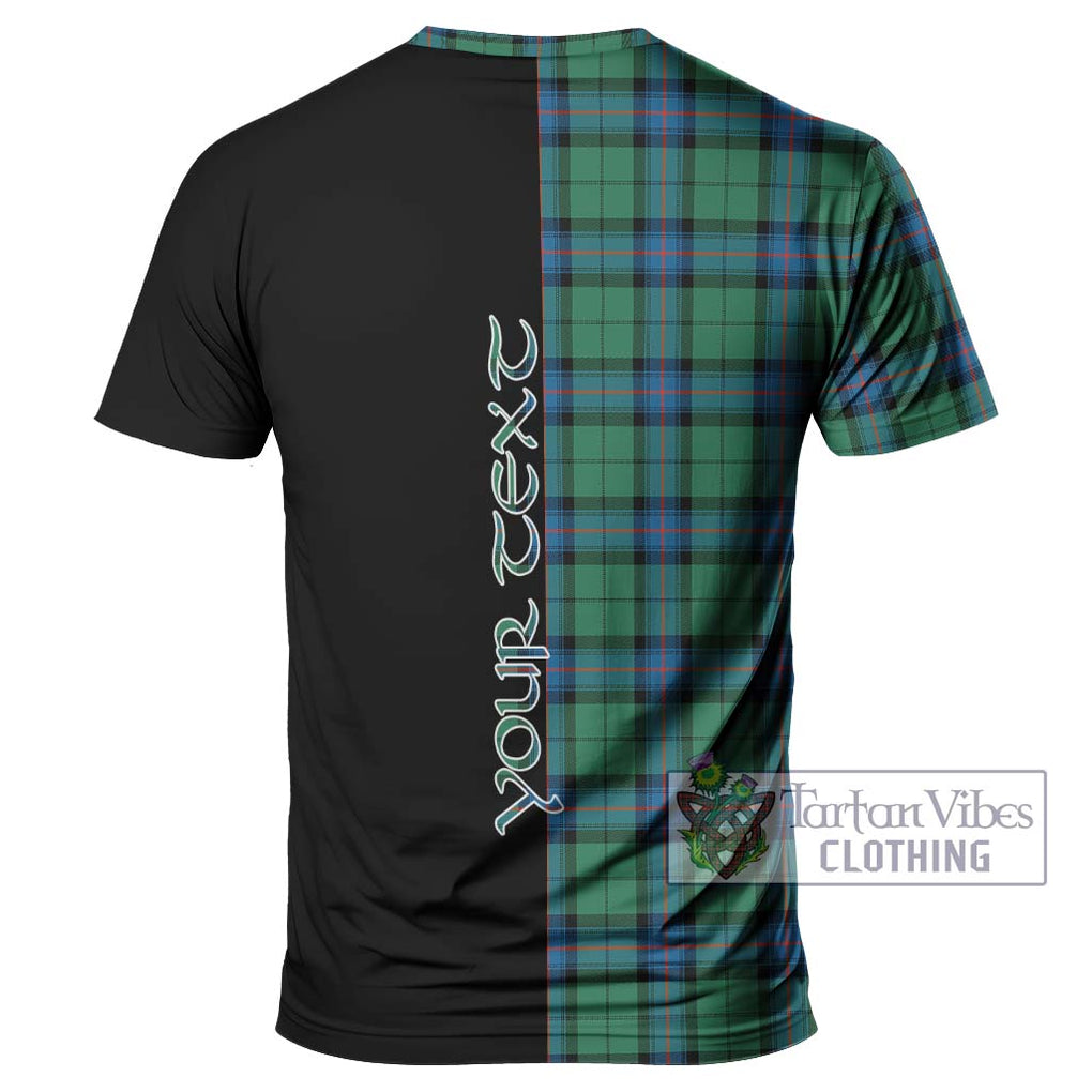 Armstrong Ancient Tartan T-Shirt with Family Crest and Half Of Me Style - Tartanvibesclothing Shop