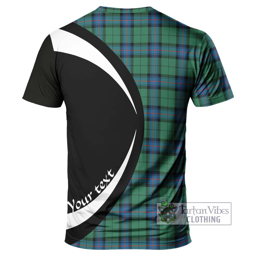 Tartan Vibes Clothing Armstrong Ancient Tartan T-Shirt with Family Crest Circle Style