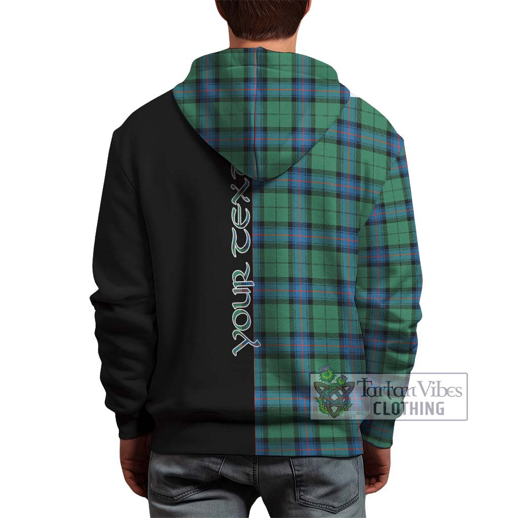 Armstrong Ancient Tartan Hoodie with Family Crest and Half Of Me Style - Tartanvibesclothing Shop