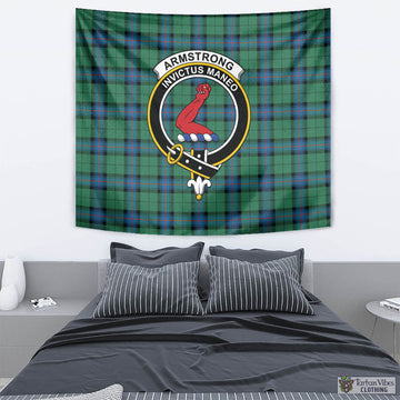 Armstrong Ancient Tartan Tapestry Wall Hanging and Home Decor for Room with Family Crest