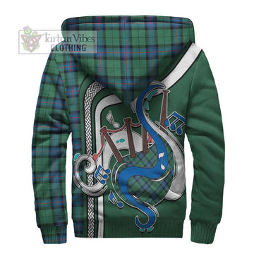 Armstrong Ancient Tartan Sherpa Hoodie with Epic Bagpipe Style