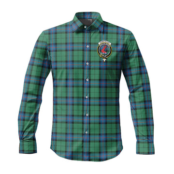 Armstrong Ancient Tartan Long Sleeve Button Up Shirt with Family Crest