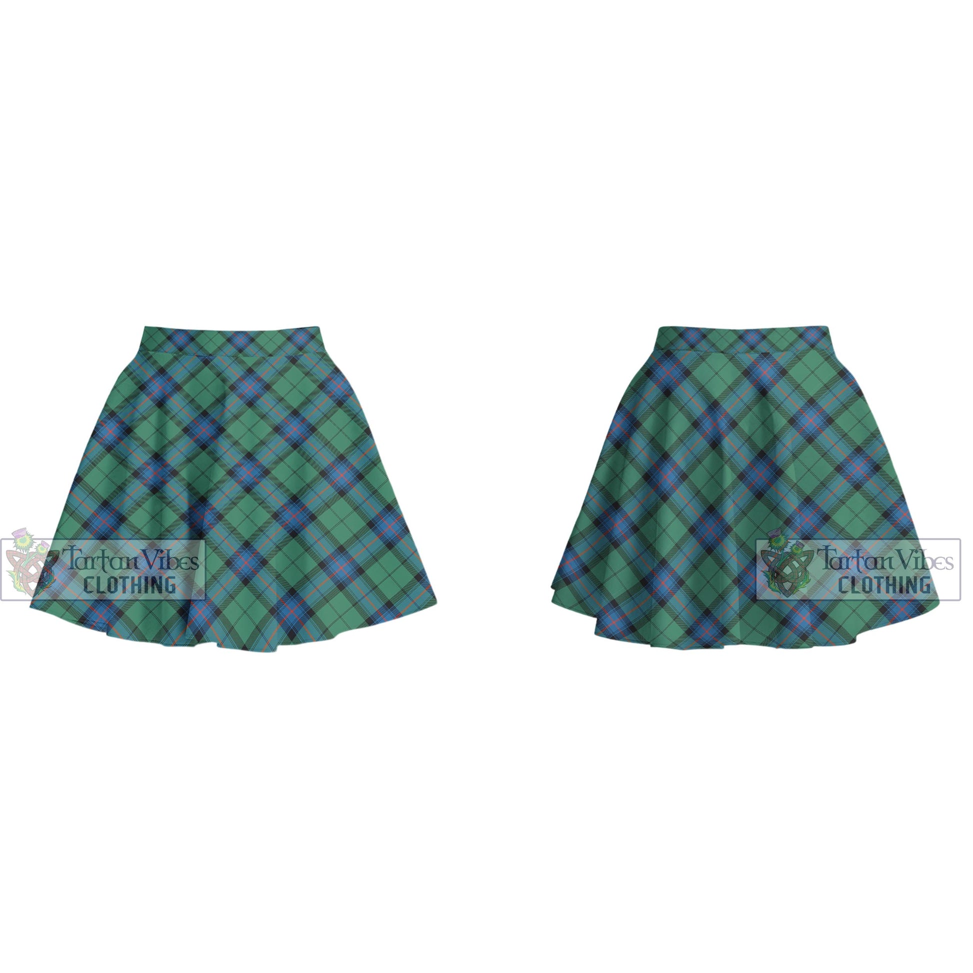 Tartan Vibes Clothing Armstrong Ancient Tartan Women's Plated Mini Skirt