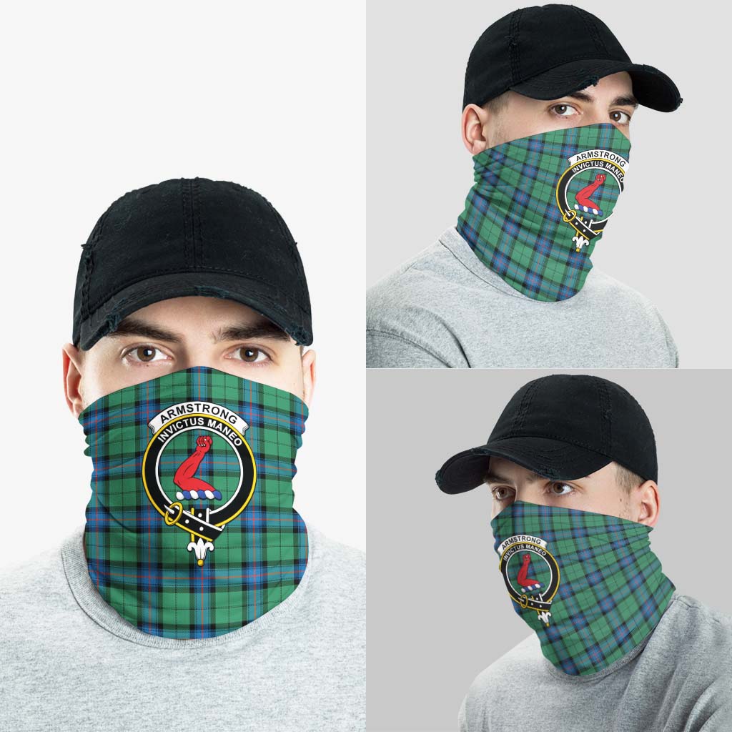 Armstrong Ancient Tartan Neck Gaiters, Tartan Bandanas, Tartan Head Band with Family Crest