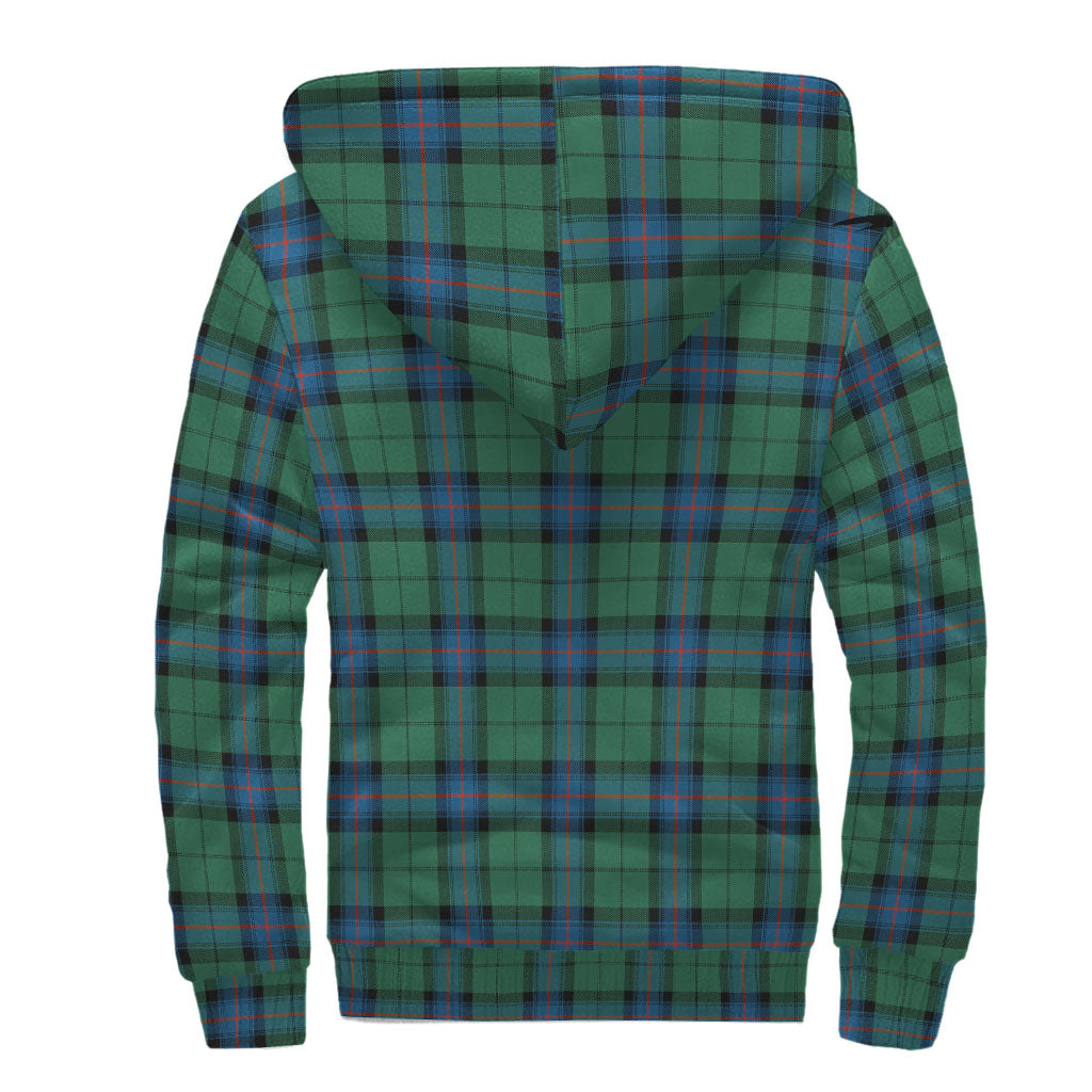 Armstrong Ancient Tartan Sherpa Hoodie with Family Crest - Tartanvibesclothing