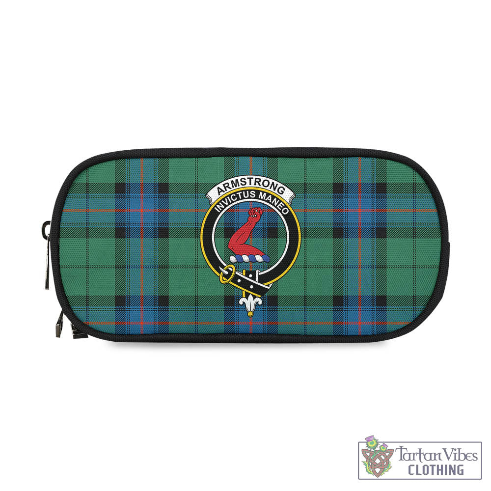 Tartan Vibes Clothing Armstrong Ancient Tartan Pen and Pencil Case with Family Crest