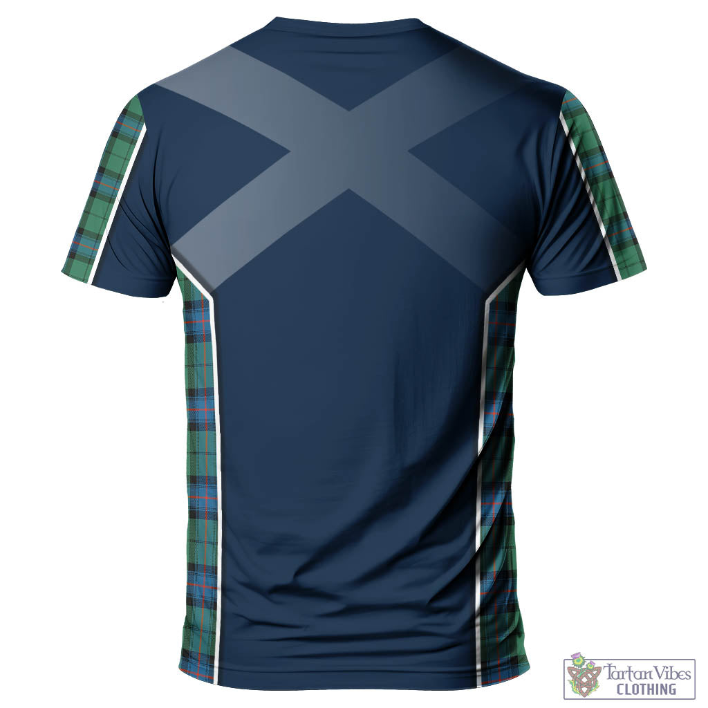 Tartan Vibes Clothing Armstrong Ancient Tartan T-Shirt with Family Crest and Lion Rampant Vibes Sport Style