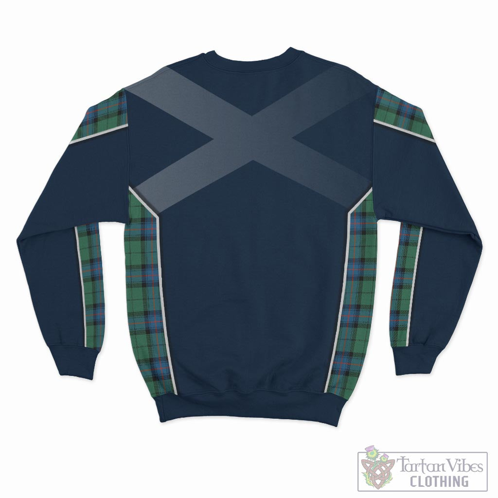 Tartan Vibes Clothing Armstrong Ancient Tartan Sweater with Family Crest and Lion Rampant Vibes Sport Style