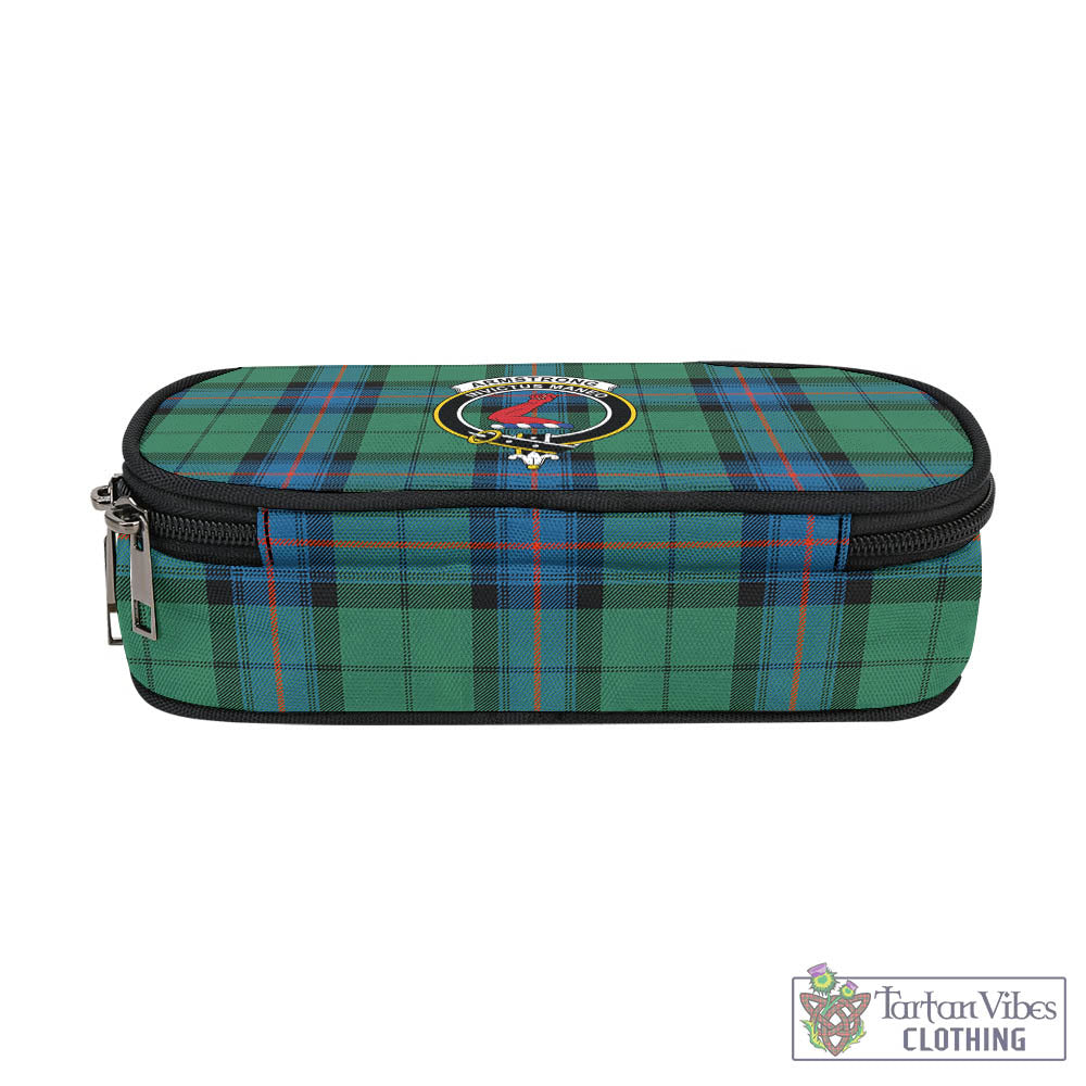 Tartan Vibes Clothing Armstrong Ancient Tartan Pen and Pencil Case with Family Crest