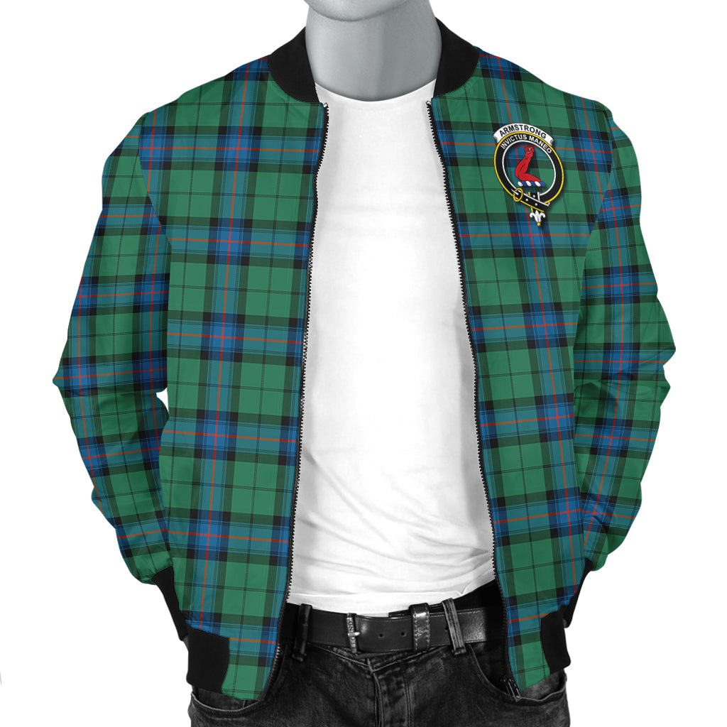 Armstrong Ancient Tartan Bomber Jacket with Family Crest - Tartanvibesclothing