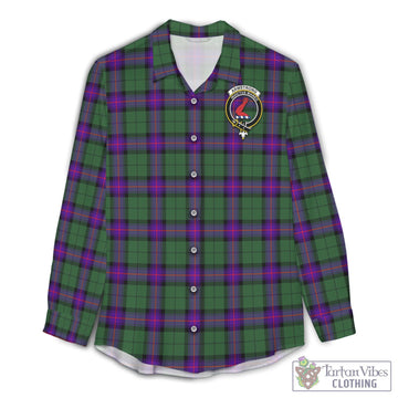 Armstrong Modern Tartan Women's Casual Shirt with Family Crest