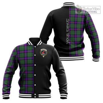 Armstrong Modern Tartan Baseball Jacket with Family Crest and Half Of Me Style