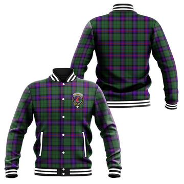 Armstrong Modern Tartan Baseball Jacket with Family Crest