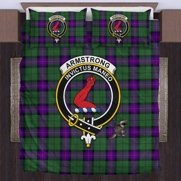 Armstrong Modern Tartan Bedding Set with Family Crest