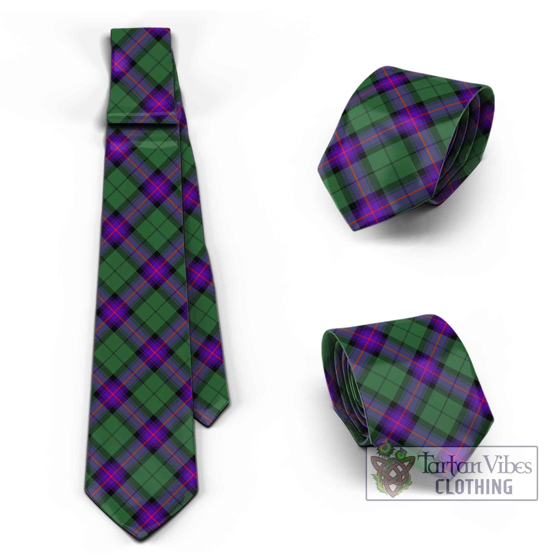 Tartan Vibes Clothing Armstrong Modern Tartan Classic Necktie Cross Style