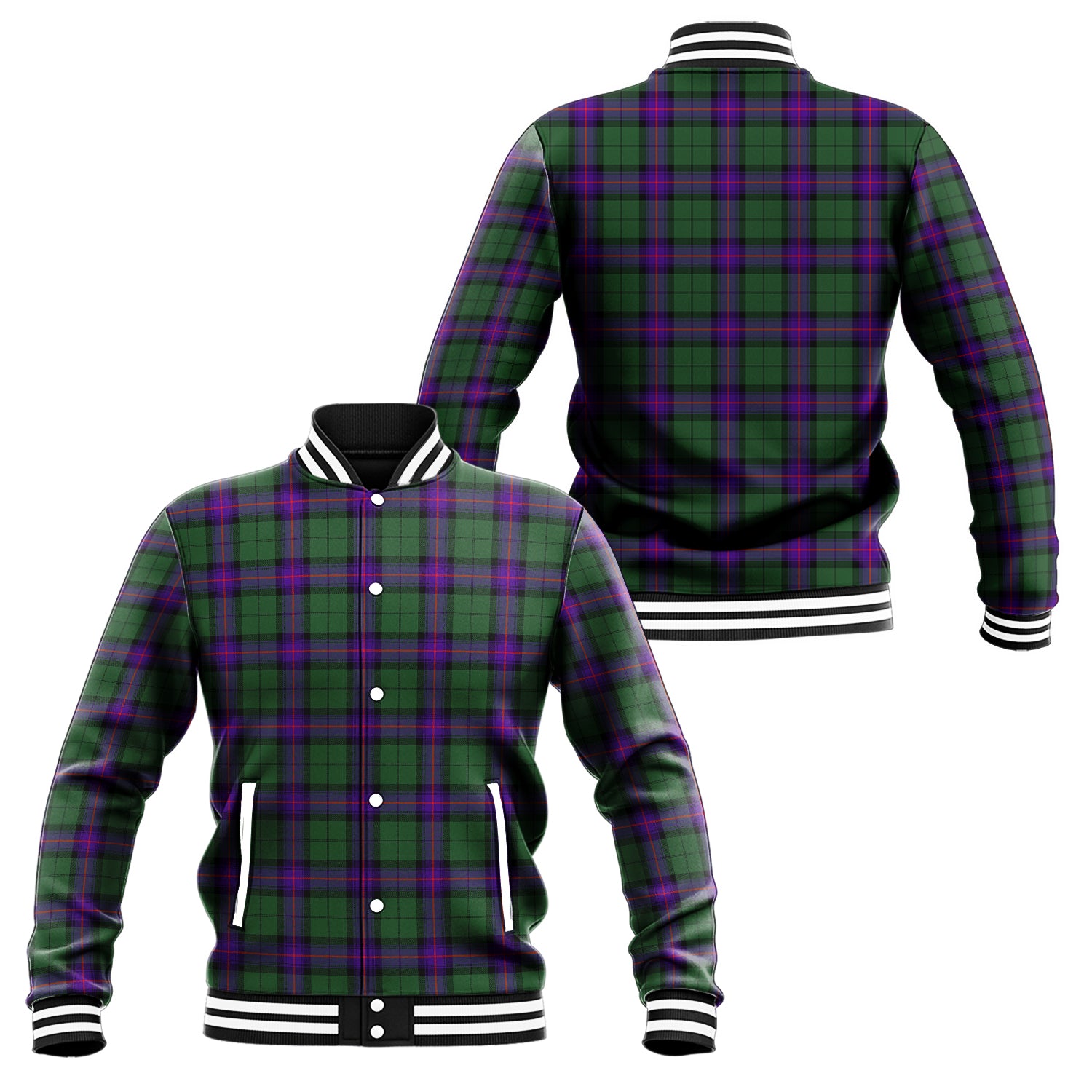 Armstrong Modern Tartan Baseball Jacket Unisex - Tartan Vibes Clothing