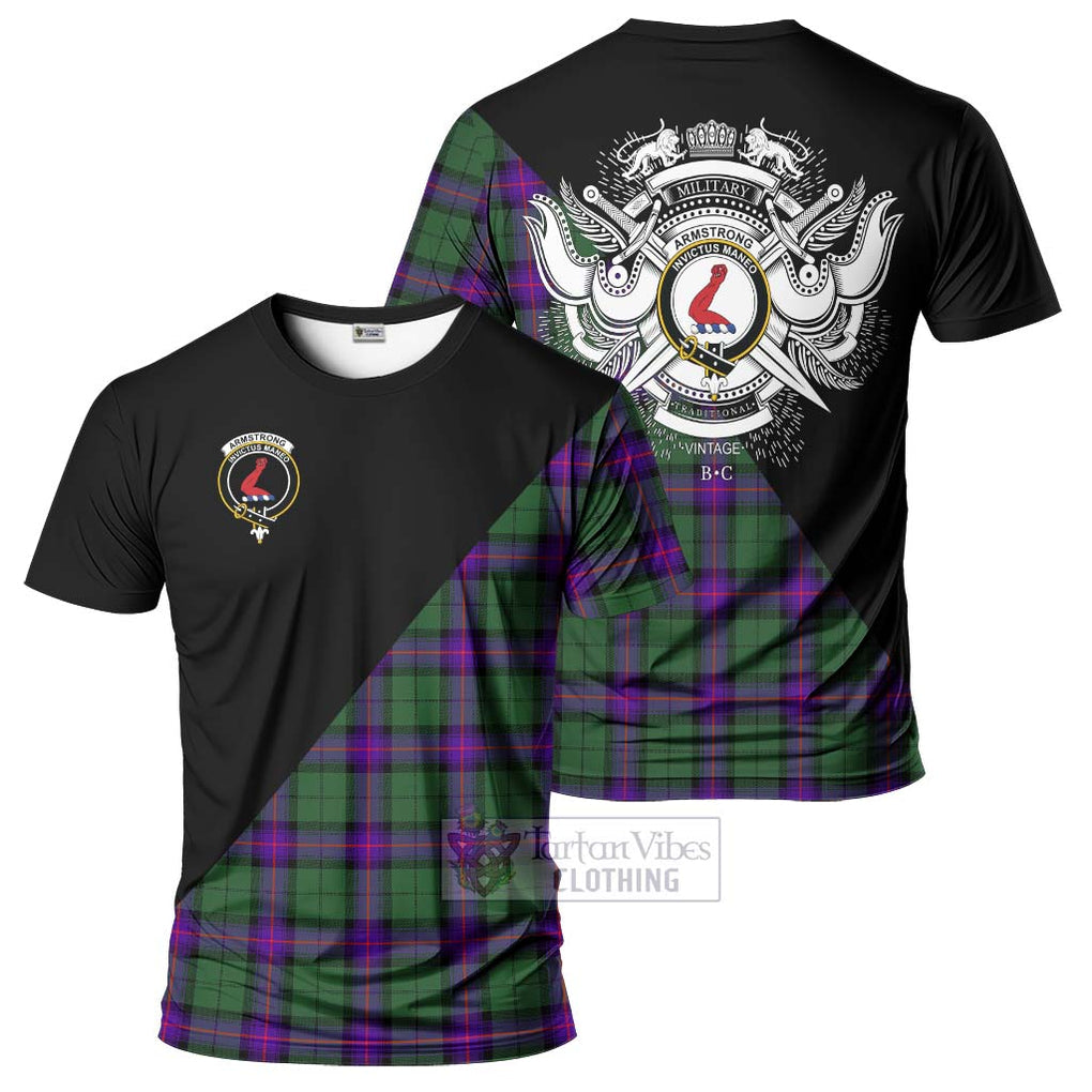 Armstrong Modern Tartan T-Shirt with Family Crest and Military Logo Style Kid's Shirt - Tartanvibesclothing Shop