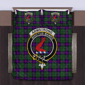 Armstrong Modern Tartan Quilt Bed Set with Family Crest