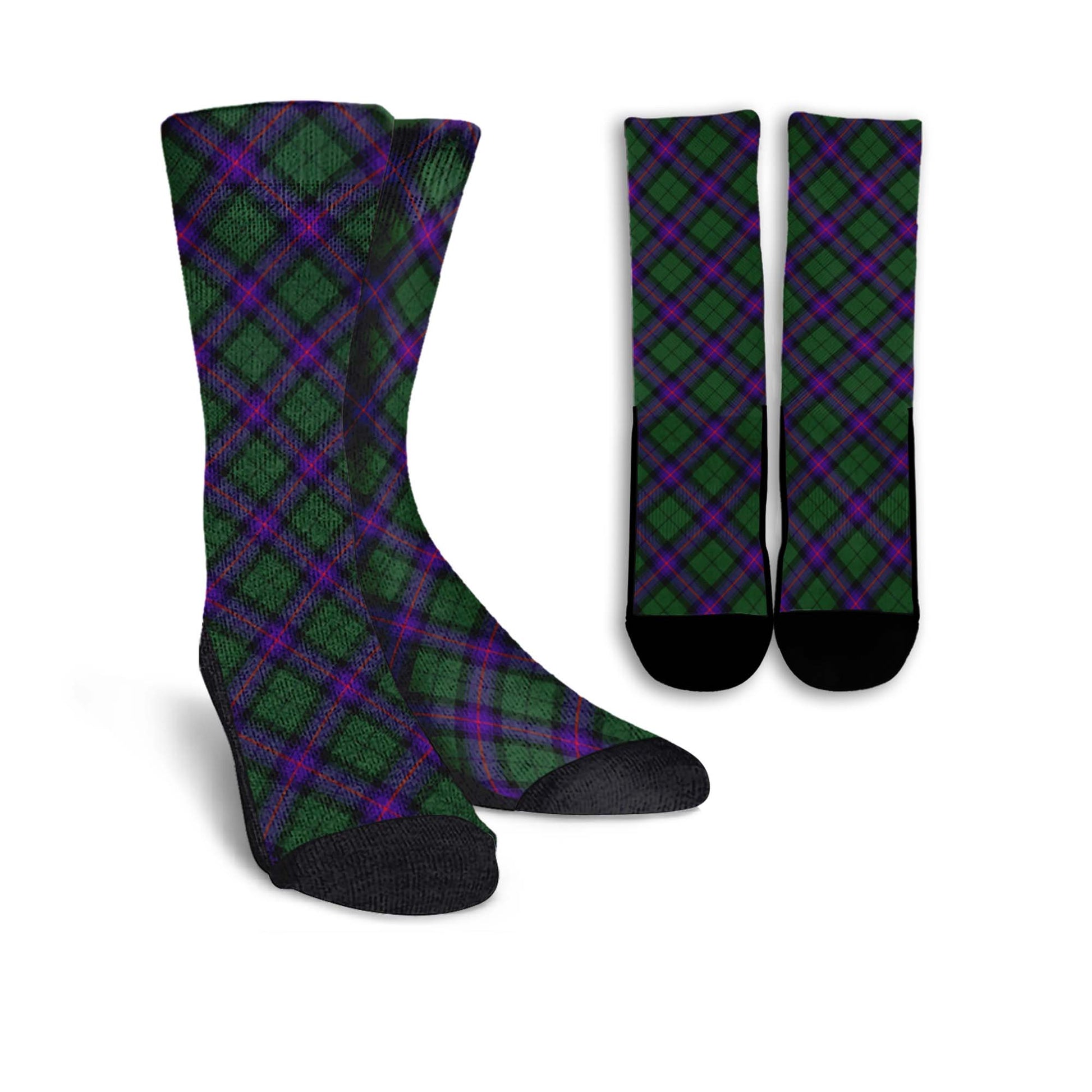 Armstrong Modern Tartan Crew Socks Cross Tartan Style - Tartanvibesclothing