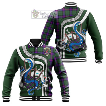 Armstrong Modern Tartan Baseball Jacket with Epic Bagpipe Style