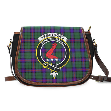 Armstrong Modern Tartan Saddle Bag with Family Crest