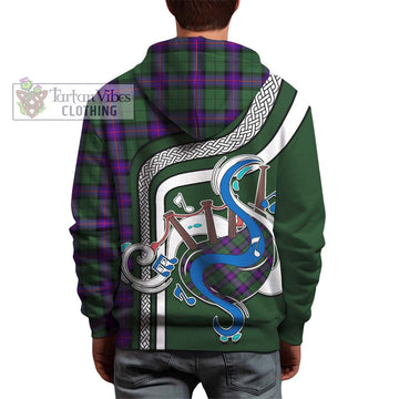 Armstrong Modern Tartan Hoodie with Epic Bagpipe Style